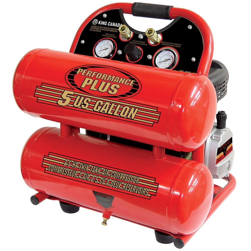 5 Gallon twin tank air compressor