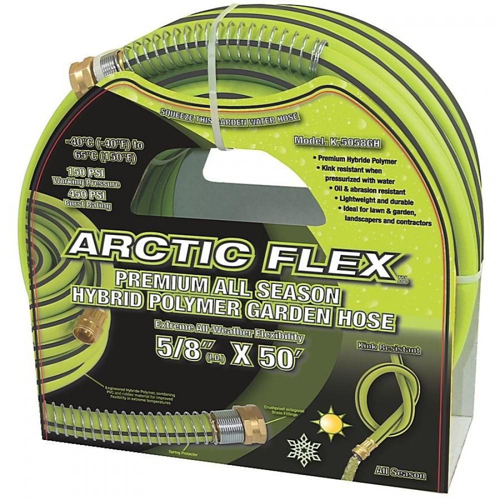 5/8" x 50' Premium hybrid polymer garden hose