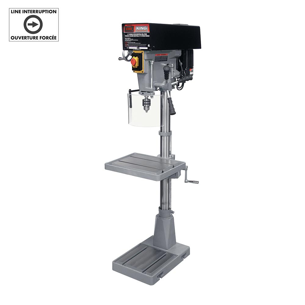 15'' Variable speed industrial drill press