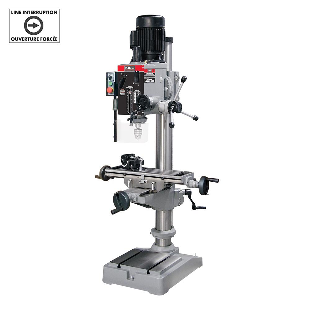 21" Gearhead milling drilling machine (220V)