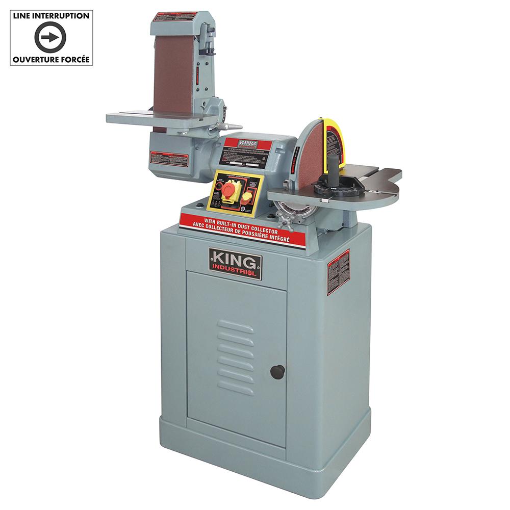 6" x 48" Belt & 12" disc sander with built-in dust collector