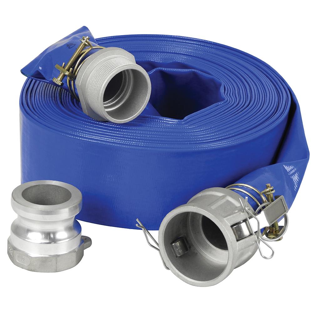 2" x 50' PVC discharge hose kit for water pump