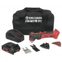 King Canada 8040LK-BC - 20V max. Li-ion cordless oscillating multi-tool kit