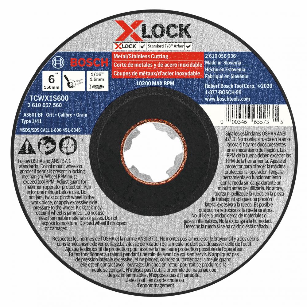 6 In. X-LOCK Abrasive Wheel