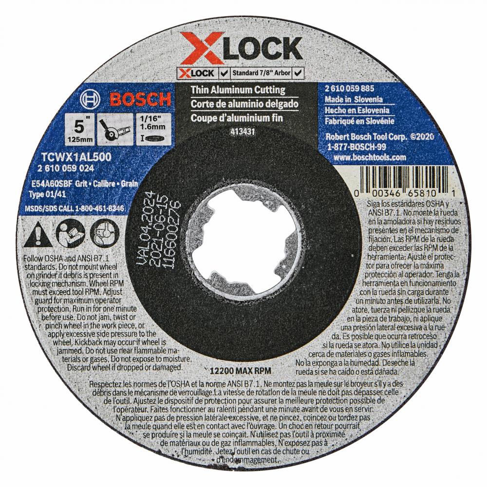 5 In. X-LOCK Abrasive Wheel