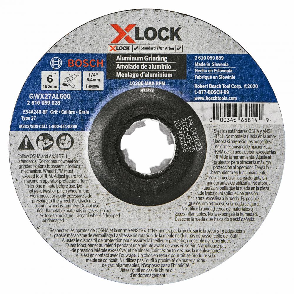 6 In. X-LOCK Abrasive Wheel