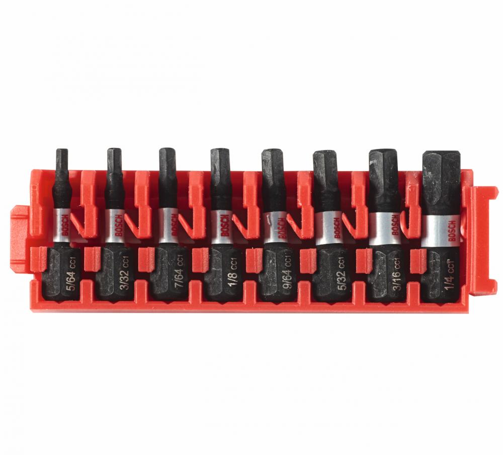 8 pc. 1 In. Hex Insert Bit Set