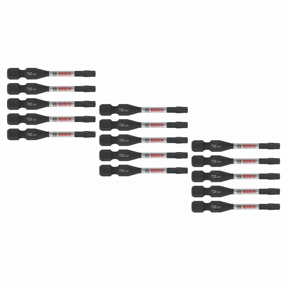 15 pc. 2 In. Torx #20 Power Bits