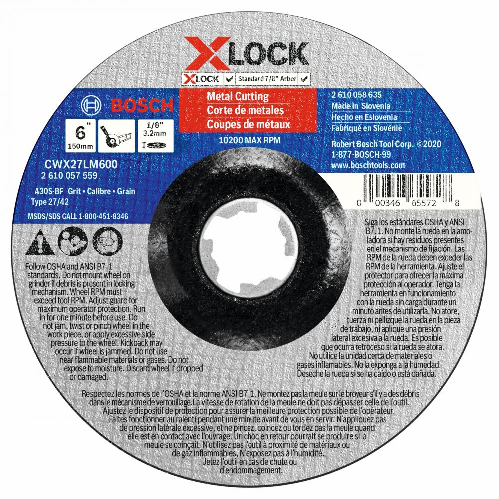 6 In. X-LOCK Abrasive Wheel