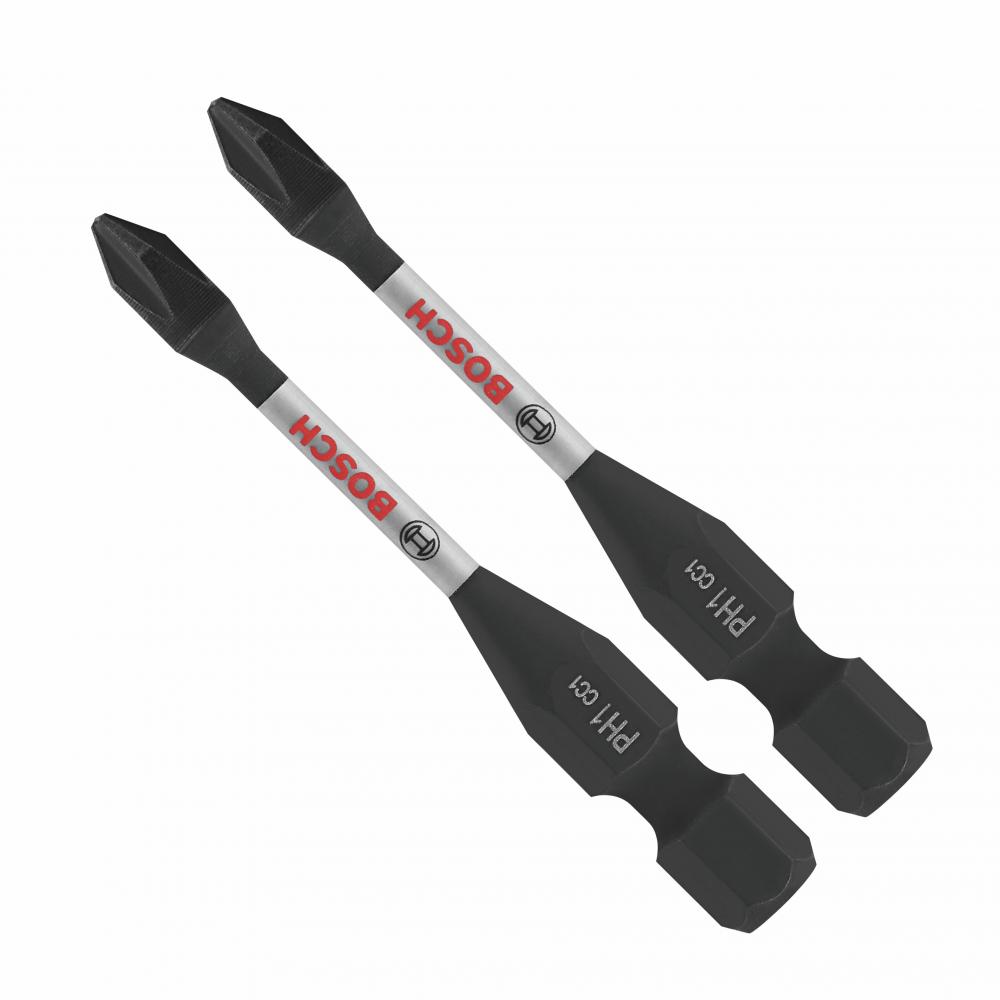 2 pc. 2 In. Phillips #1 Power Bits