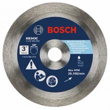 Bosch DB343C - 3" Premium Continuous Rim Diamond Blade for Clean Cuts
