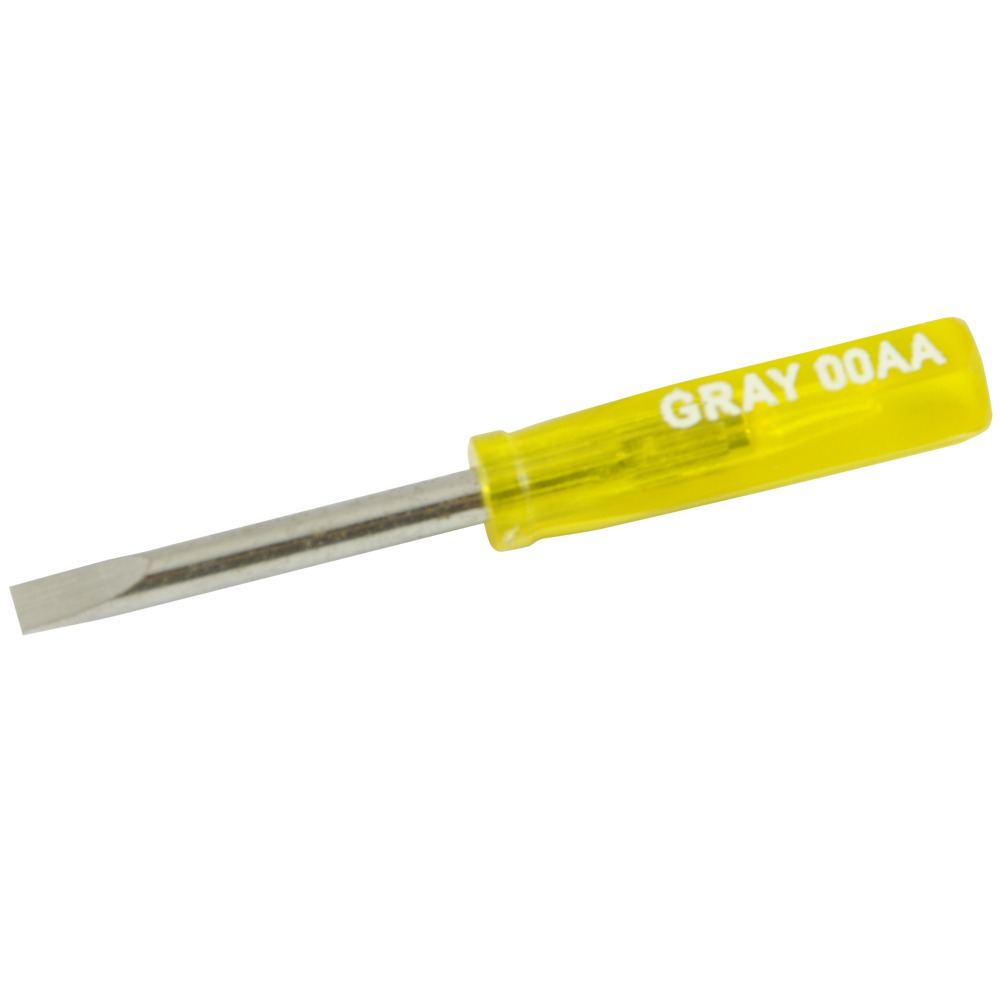 Slotted Screwdriver, 1" Blade Length, .015 X 1/8" Tip