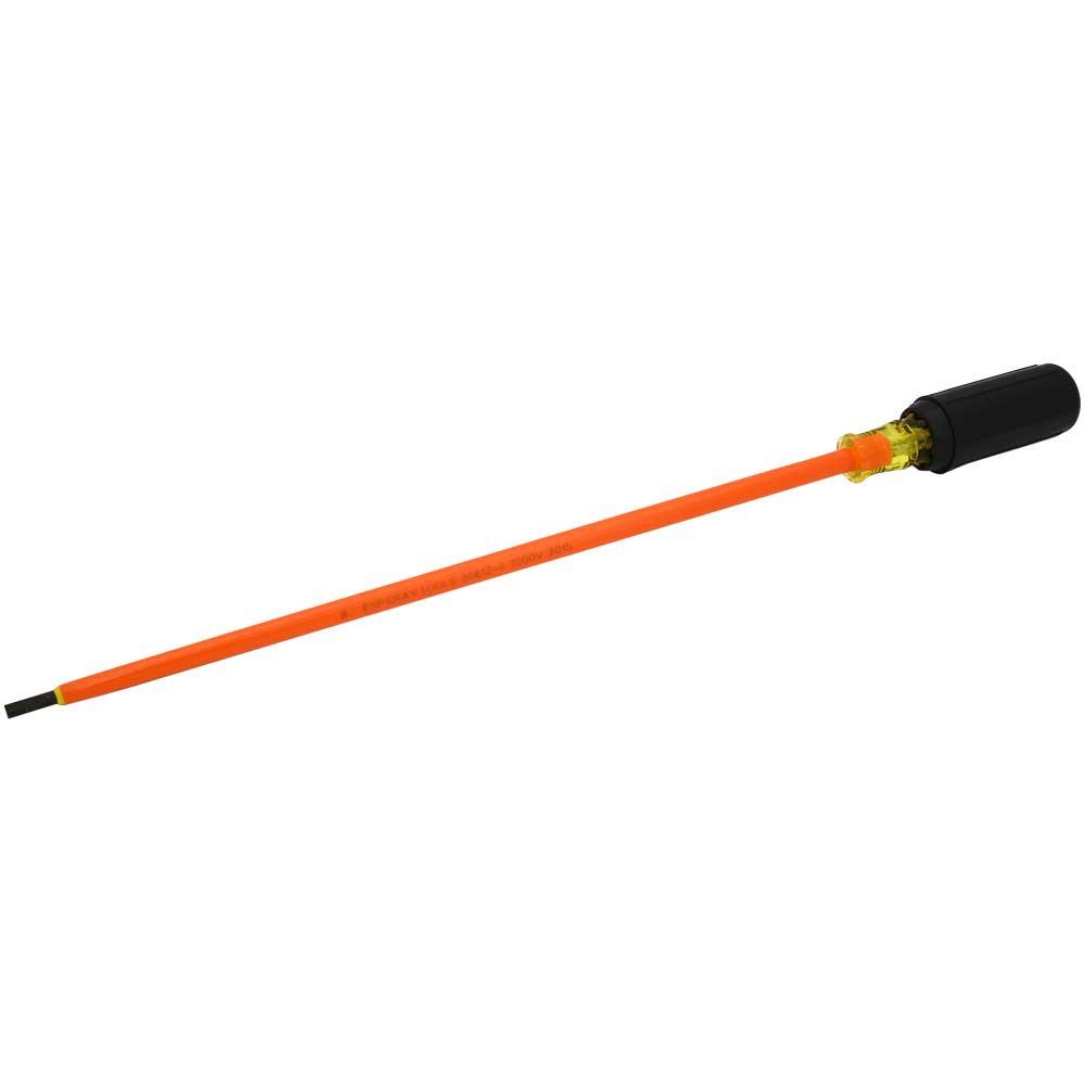 Electrician's Slotted Screwdriver, 12" Blade Length, .028 X 3/16" Tip, 1000V Insulated