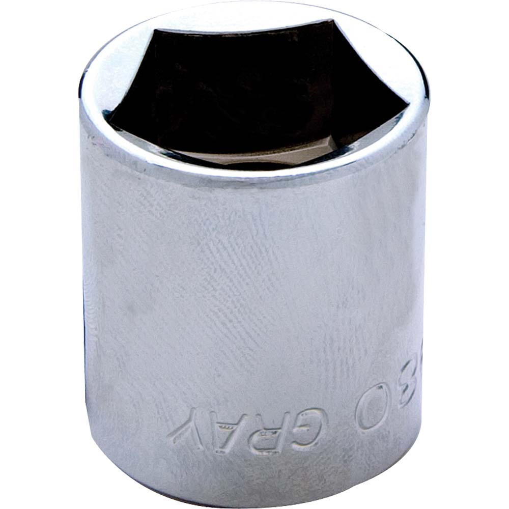 1/2" Drive 5 Sided Penta Socket, Chrome Finish