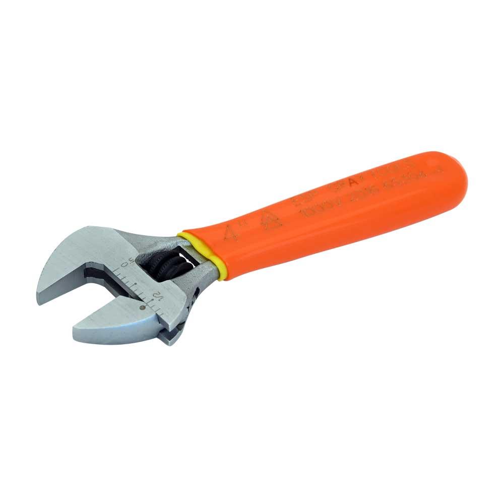 4" Heavy Duty Adjustable Wrench, 1000V Insulated