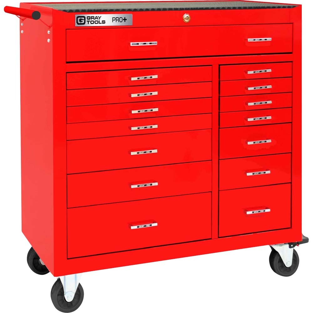 PRO+ Series 42" Roller Cabinet With 15 Drawers