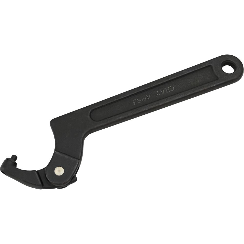 Adjustable Head Pin Spanner Wrench, 1-1/4 - 3 Capacity, 3/16 Pin  Diameter : APS3