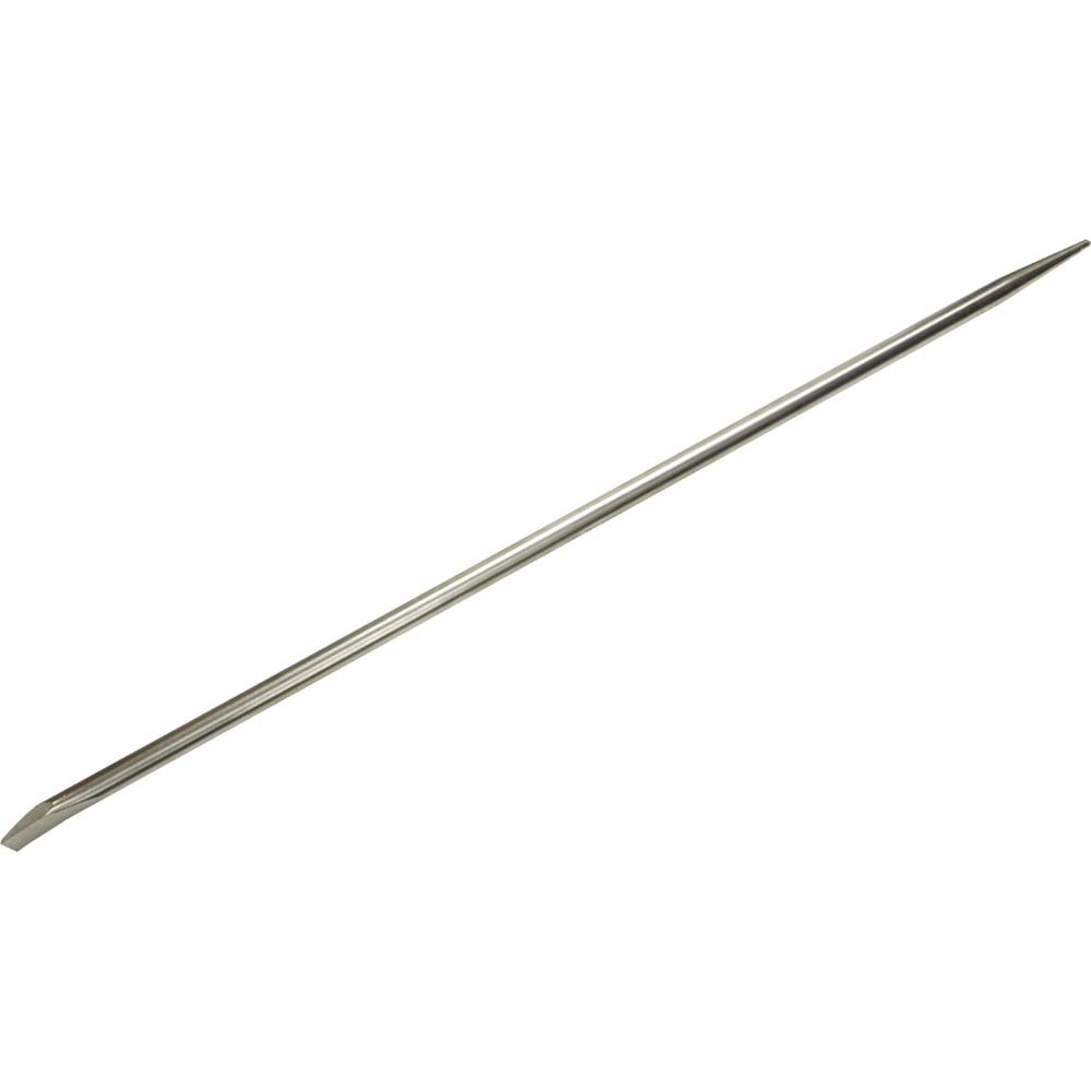 Pinch Bar, 1-1/4" Width Of Cut X 1" Shank X 48" Long, Nickel Plate Finish