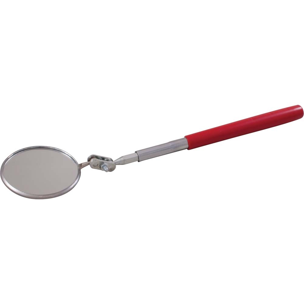 2-1/4" Circular Telescopic Inspection Mirror, 10-14" Long