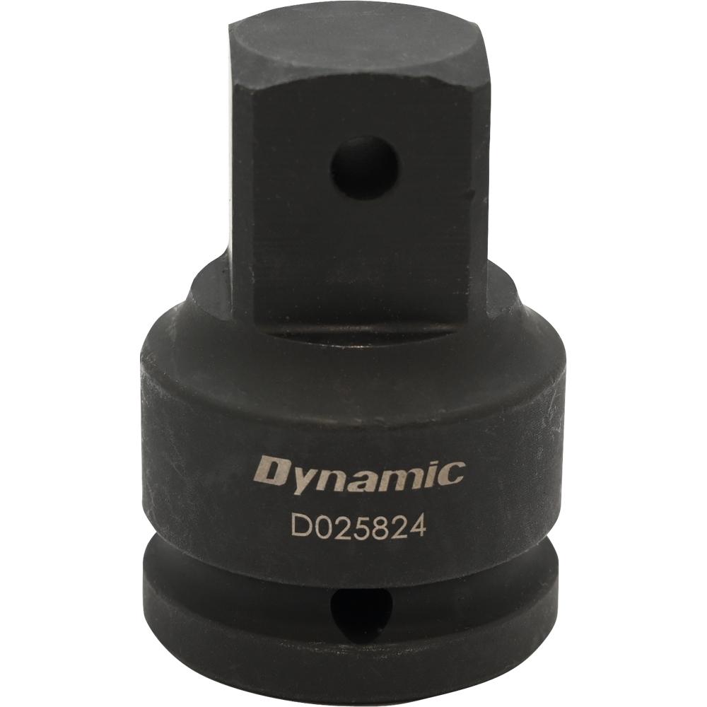 1" Adapter Drive 3/4" Female X 1" Male, Black Impact