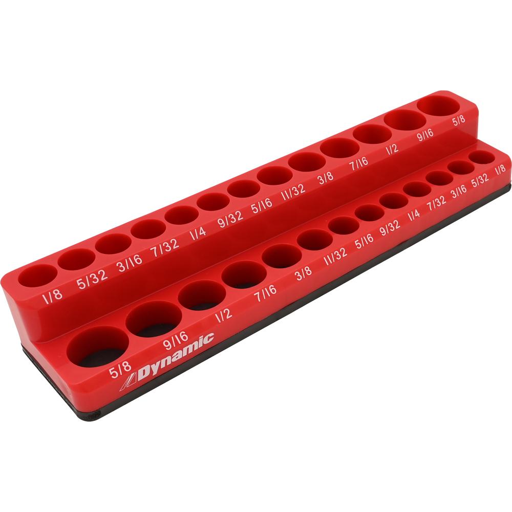 1/4" Drive SAE Magnetic, 26 Socket Organizer