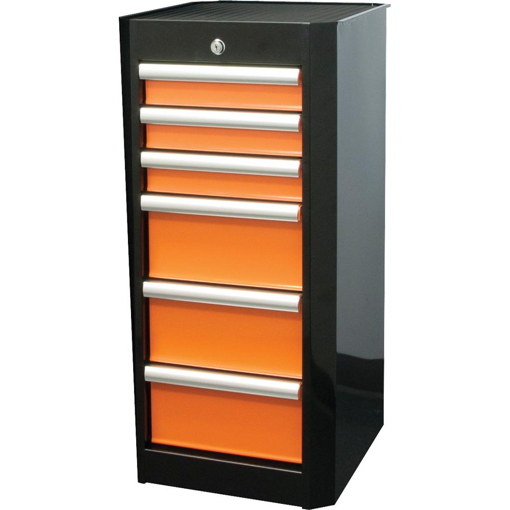 16" Side Rider With 6 Drawers