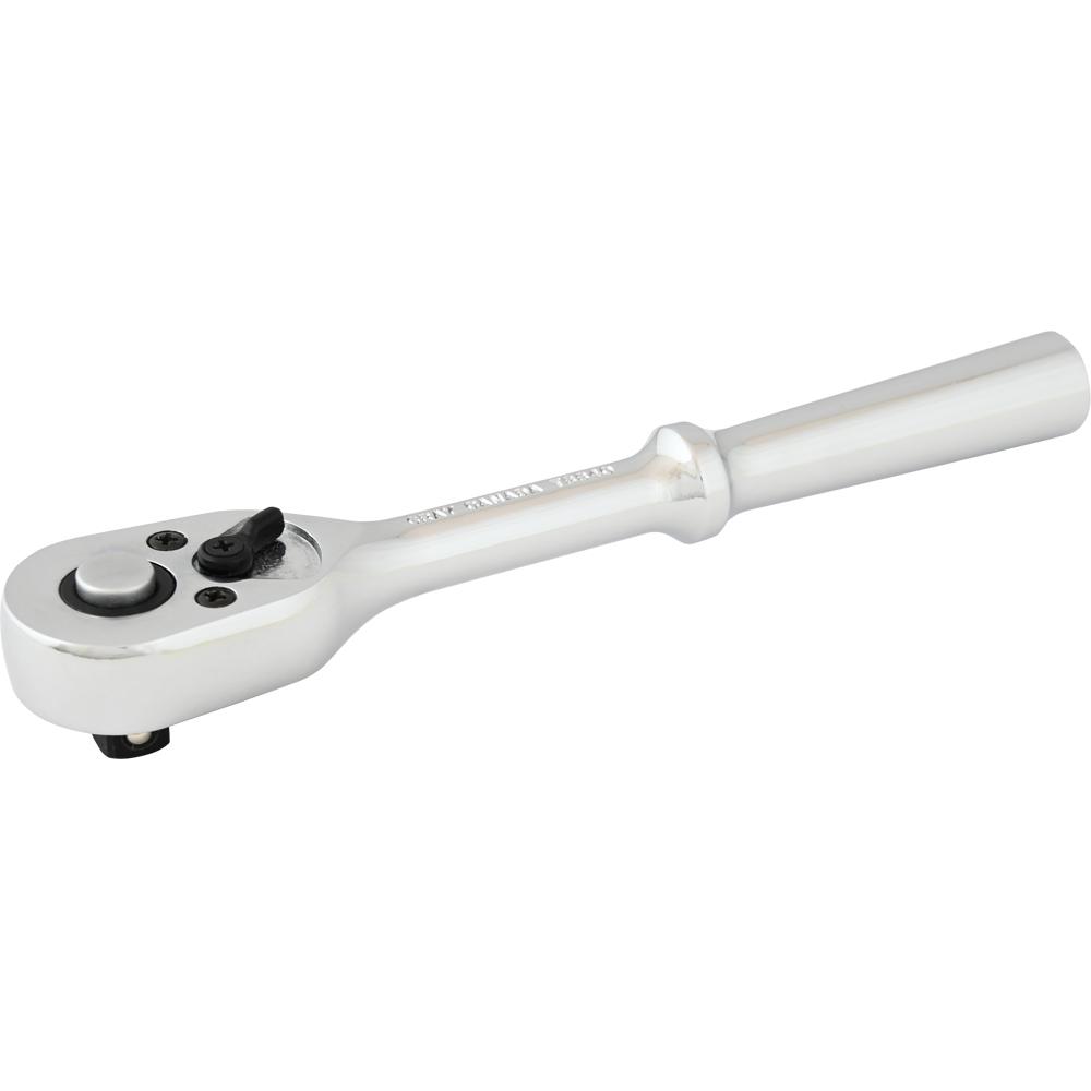 3/8" Drive 40-Tooth Mirror Chrome Quick Release Ratchet, 7-1/2" Long