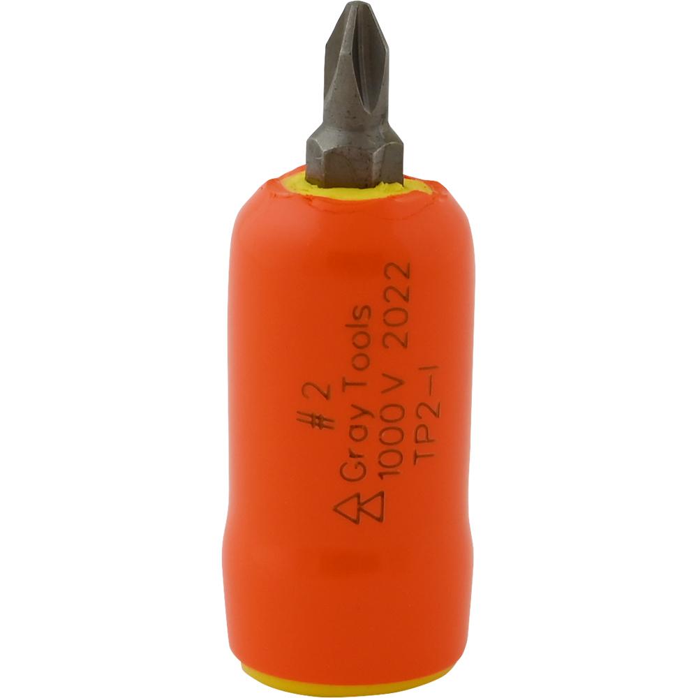 No. 2 X 3/8" Drive Standard Length Phillips Head, 1000V Insulated Socket
