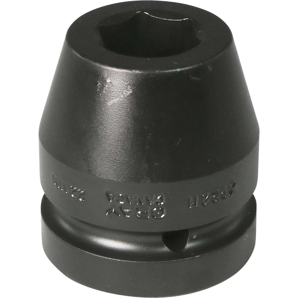 22mm X 1" Drive, 6 Point Standard Length, Impact Socket