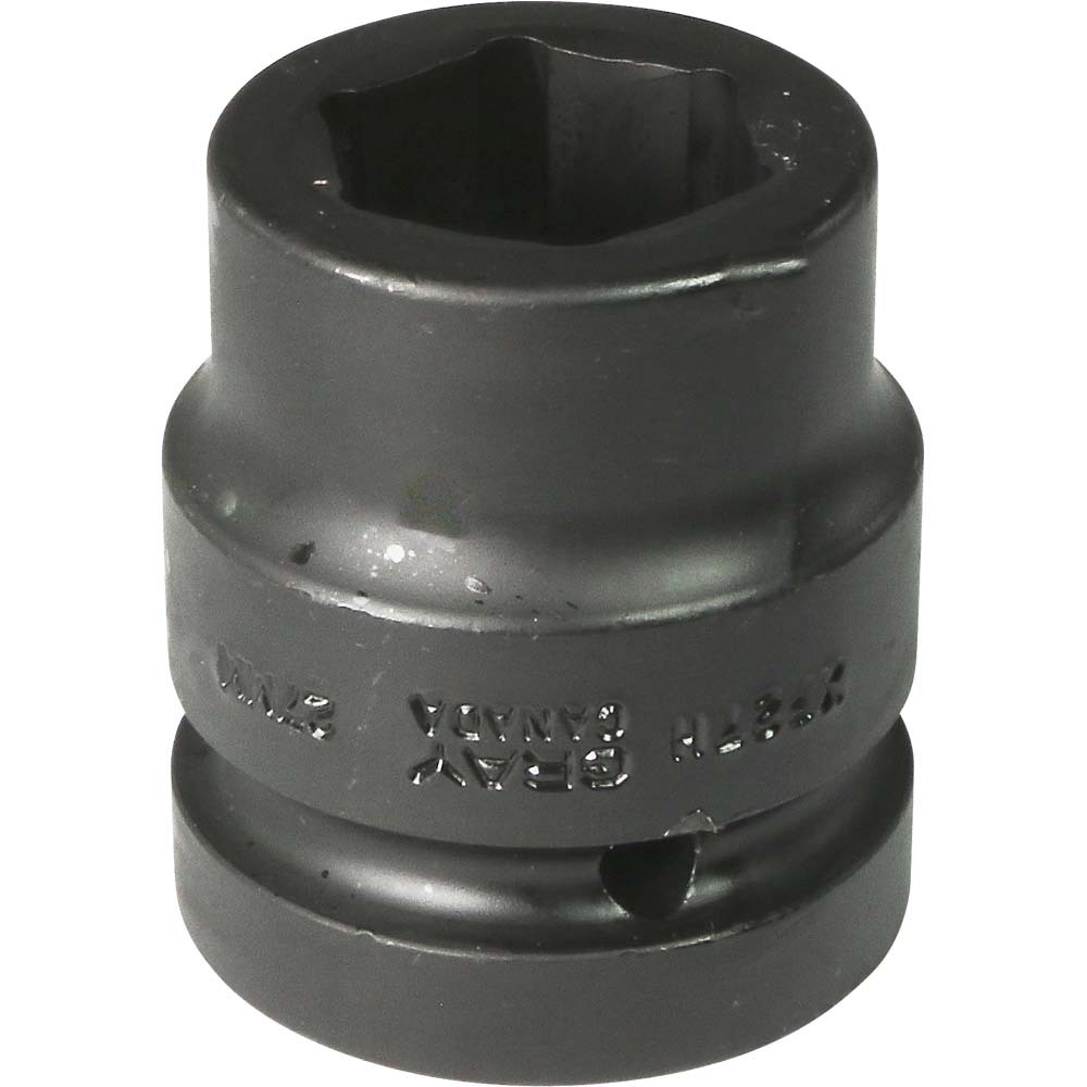 27mm X 1" Drive, 6 Point Standard Length, Impact Socket