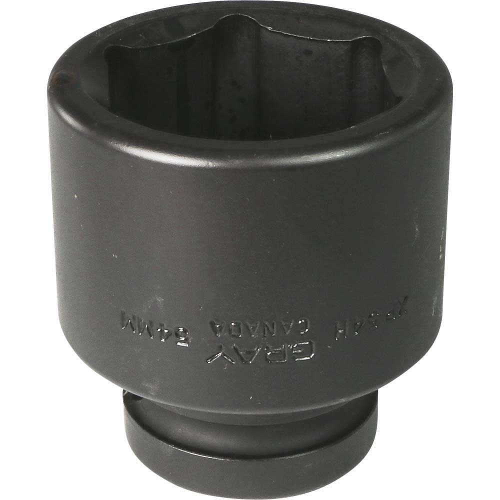54mm X 1" Drive, 6 Point Standard Length, Impact Socket