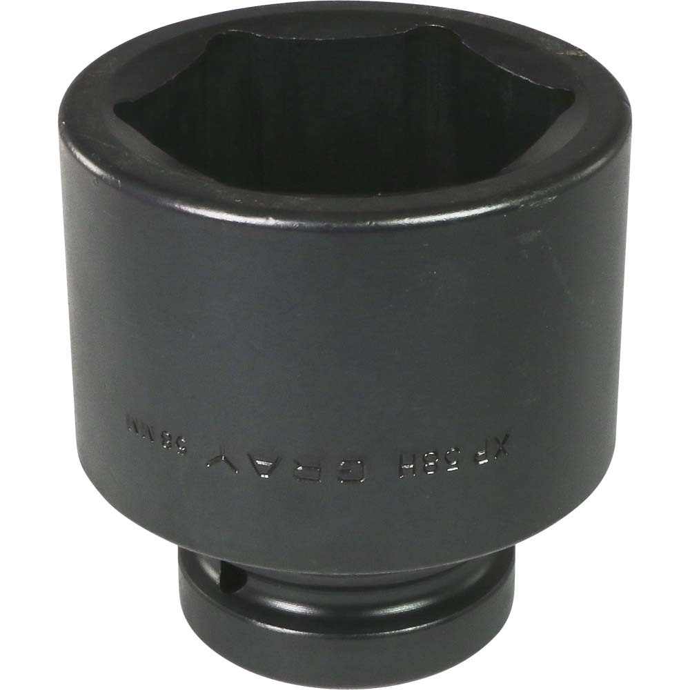 58mm X 1" Drive, 6 Point Standard Length, Impact Socket