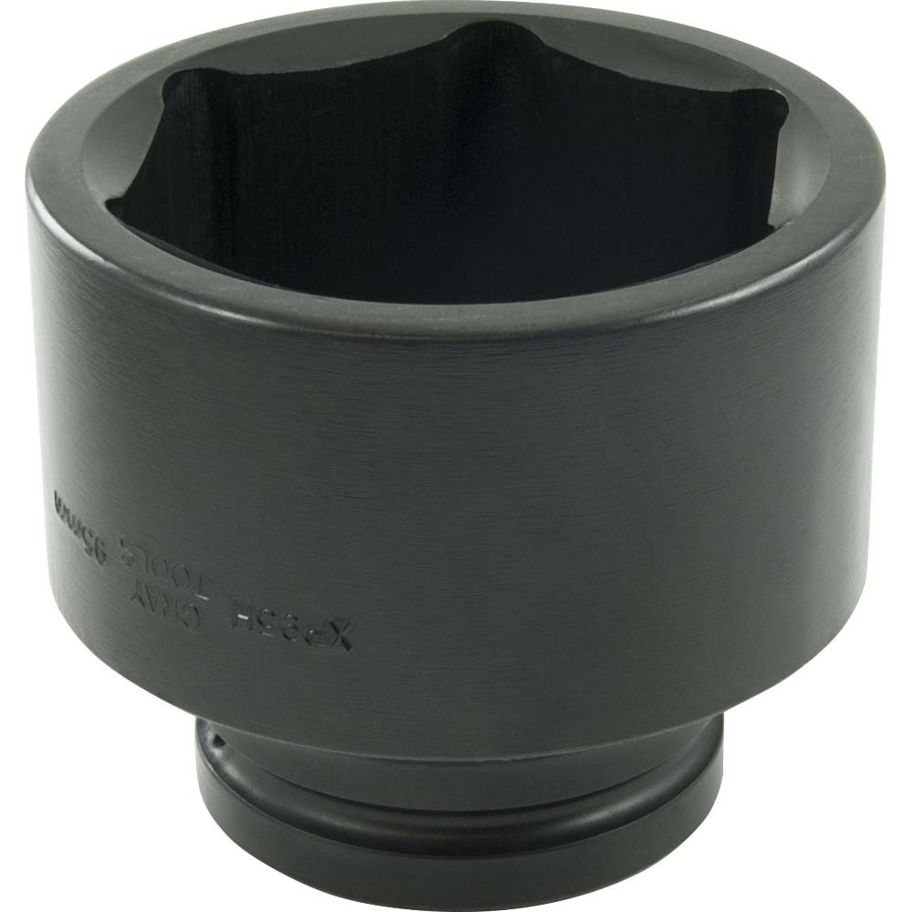 95mm X 1" Drive, 6 Point Standard Length, Impact Socket