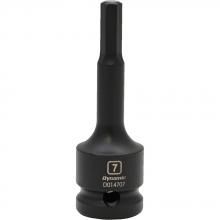Gray Tools D014707 - 1/2" Drive Metric Hex Head, 7mm, Bit Impact Socket