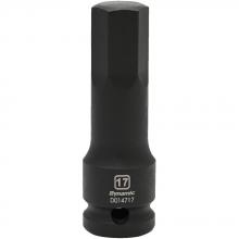 Gray Tools D014717 - 1/2" Drive Metric Hex Head, 17mm, Bit Impact Socket
