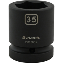 Gray Tools D025035 - 35mm X 1" Drive, 6 Point Standard Length, Impact Socket