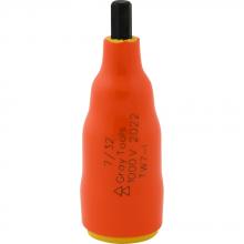 Gray Tools TW7-I - 7/32" X 3/8" Drive Standard Length Hex Head, 1000V Insulated Socket