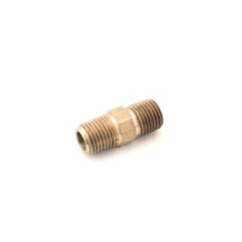 NIPPLE HEX LONG 1/4IN FPT 1/4IN FPT BRS