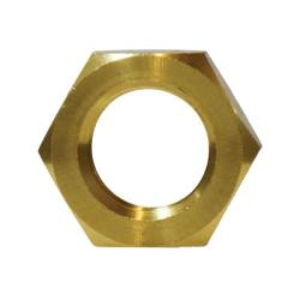 LOCKNUT HEX 3/8IN NPSL BRS 1IN 1200PSI
