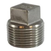 Buchanan 63672 - PLUG H SQ CORED 3/8IN MPT SST 150LB