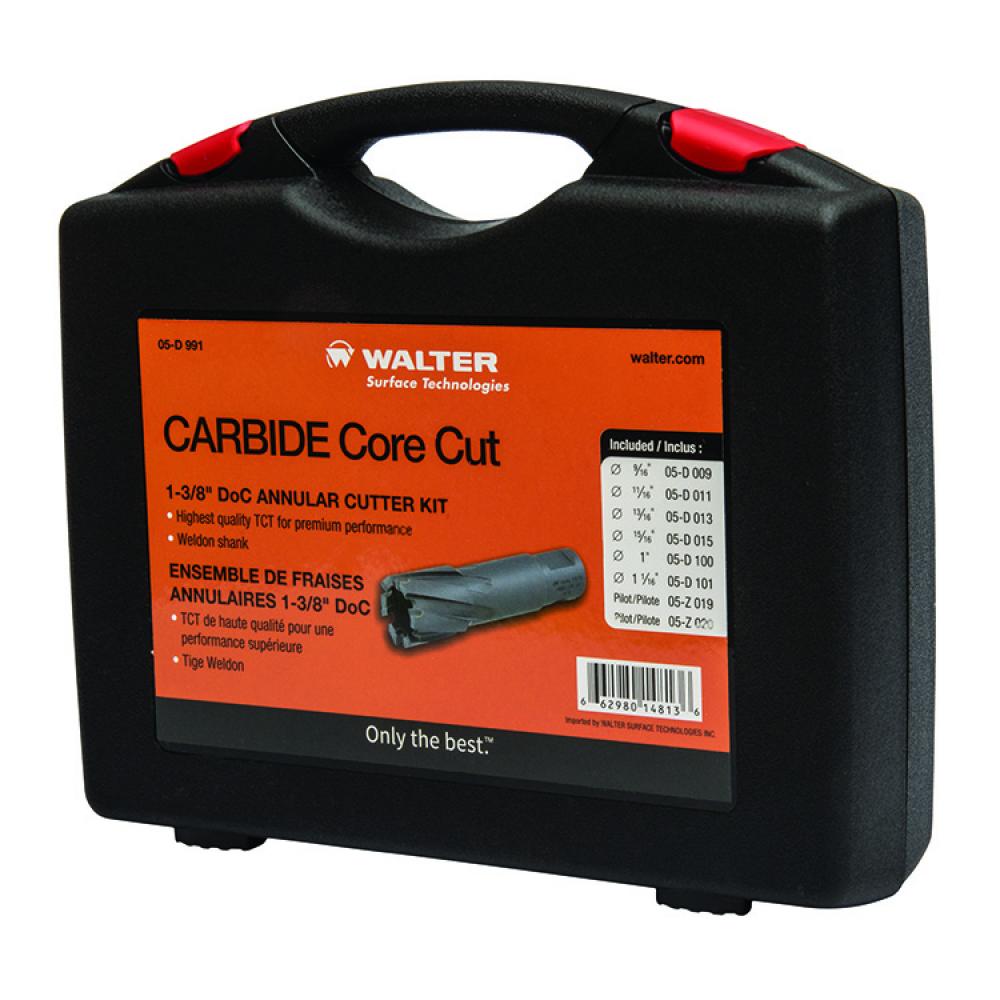 CARBIDE CORE CUT WELDON SHANK 1-3/8" KIT
