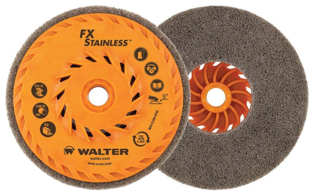 4-1/2 FX STAINLESS CUP WHEEL, SPIN-ON