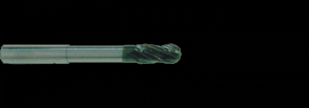 6.0 - CARBIDE 4 FLUTE 30 DEGREE BALL END LONG REACH WHISPERMILL HSC CUTTER