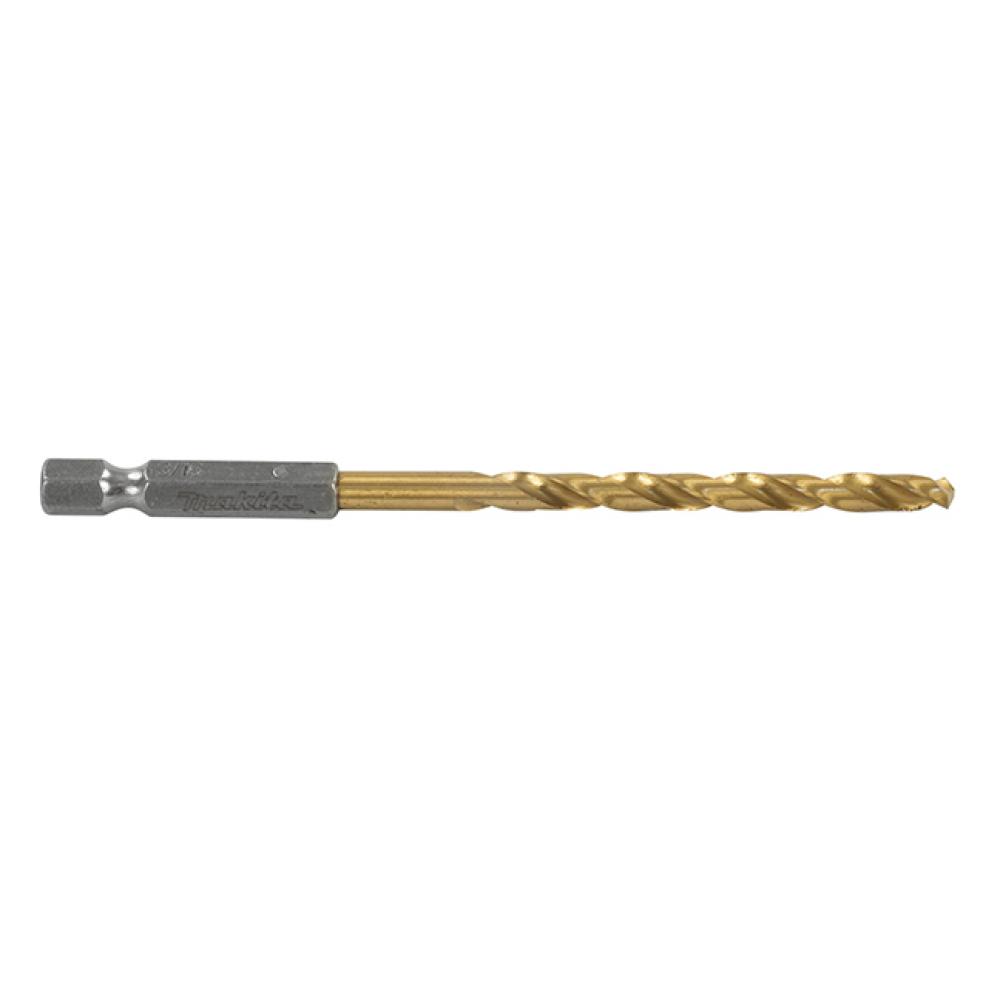 1/4" Hex HSS-TiN (Titanium-Nitride) Twist Drill Bits