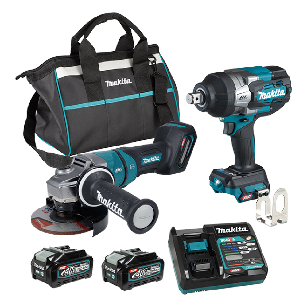 40Vmax XGT Brushless 2 Tool Combo Kit, 4.0Ah x2