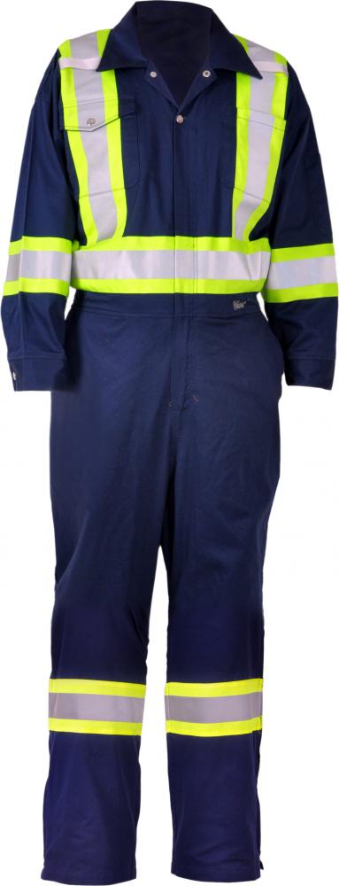 Viking 270 GSM (8oz/yd.) Coverall-4" Vibrance Safety Stripes
