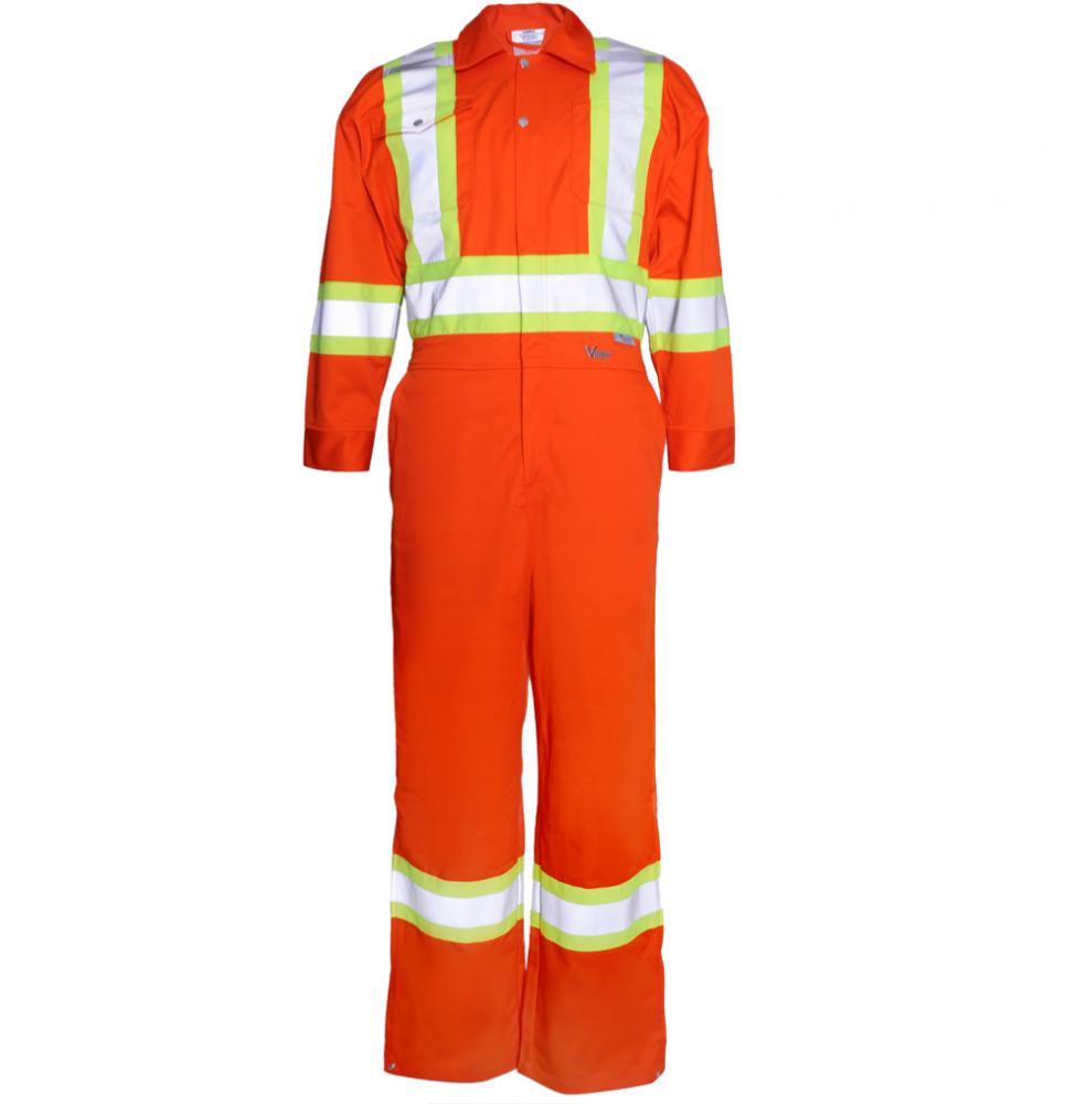 Viking 270 GSM (8oz/yd.) Coverall-4" Vibrance Safety Stripes