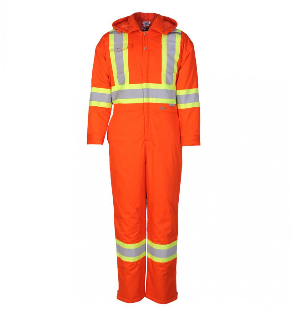 Viking 270 GSM (8oz/yd.)ThermoMAXX Insulated Coverall-4" Vibrance Safety Stripes