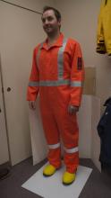 Alliance Mercantile VC495400L - Viking Firewall FR Miner 49er CSA Striped Mining Coveralls - 7 oz.