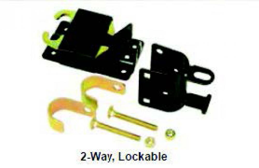 2-WAY GATE LATCH, LOCKABLE FOR 1-1/4IN TO 1-1/2IN